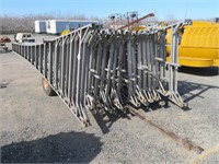 Assorted Aluminum Orchard Ladders & Trailer