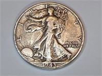 1943 D walking liberty half dollar