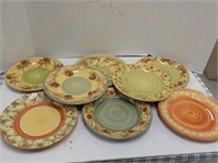 French Majolica Plates