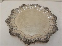 Footed 13" round Serving Tray