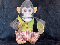 Vintage monkey toy cymbals animatronic