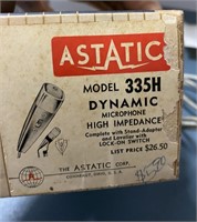IN BOX VINTAGE ASTATIC MODEL 335H DYNAMIC MICROPHO