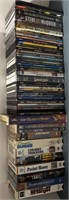 ASSORTED LOT DVDS AND VHS TAPES