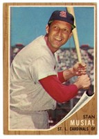 1962 Topps Stan Musial Baseball Card #50