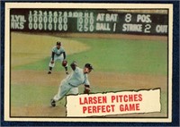 1961 Topps Don Larsen "Larsen Pitches Perfect