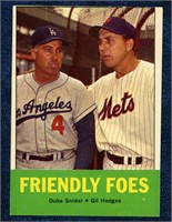 1963 Topps Friendly Foes Baseball Card - Duke