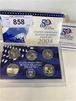 NO SHIP--2004 US MINT STATE QUARTER PROOF SET--