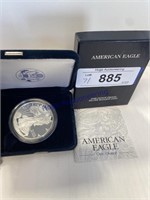 NO SHIP--1999 SILVER AM. EAGLE ONE DOLLAR PROOF