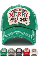 $15 This is as Merry as I Get Hat in Green