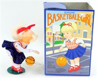 Schylling "Basketball Girl" Tin Wind-Up w/ Box,