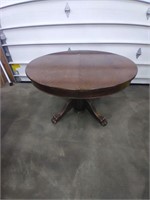 AMH1151- Clawfoot Dark Brown Table 28 Inch Tall
