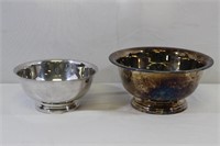 Pair of Silver Plate Bowls