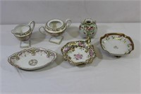 Nippon, Limoges Rose Pattern Dishes, Vase & More