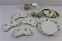 Collection of Ceramic Floral Trays & More
