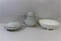 White Ironstone & Ceramic Serve ware