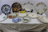 Eleven Vintage Mismatched Fine Porcelain Plates