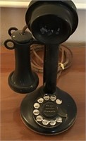 ANTIQUE BLACK HEAVY TELEPHONE