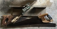 VINTAGE MITER SAW AND 3 SAWS