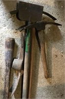 LOT OF AXES AND SPADES