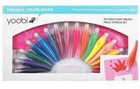Yoobi | Non-Toxic Washable Paint Brush Pen Set