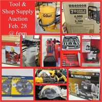 Tool and Shop Supply Auction - Feb. 28, 2022
