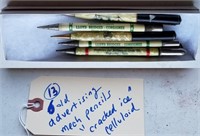 6 old advertising pens pencils Texas