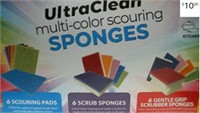18 Pack Ultra Clean Multi-Color Scouring Sponges