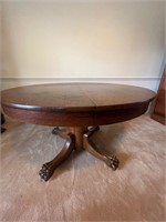 C. 1850 Lion foot dining room table