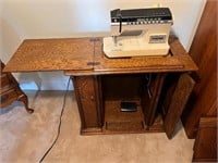 Modified sewing table c1920 Antique Parlor Cabinet
