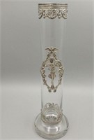 TALL 800 SILVER BACCARAT VASE