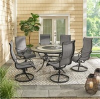 Rowley 7 pc Round Aluminum Dining Set