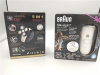 2 ELECTRIC SHAVERS NEW IN BOX