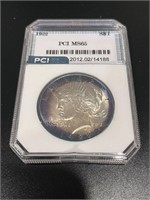 1922 Peace Dollar PCI MS65