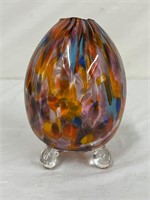 Murano Inspired Glass 3 footed decor