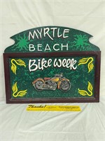 Myrtle Beach Bike Week Wooden sign