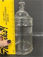 Vintage 8” X 4” Glass Apothecary Jar Lid