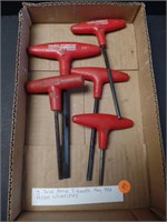 5 Task Force T Handle Key Hex Allen Wrenches