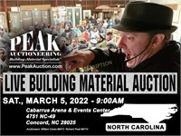 Charlotte March 5 Peak Building Material Auction