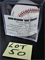 David Meadow Ferriss Autographed Baseball