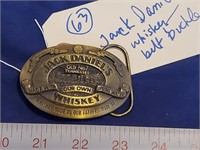 Jack Daniels Whiskey advertising belt buckle