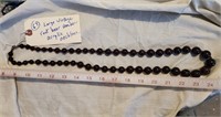 Vintage acrylic root beer graduated bead necklace