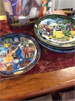 Six Disney collector plates