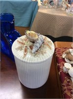 Seashell cookie jar