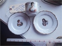 Portrait plates & mug VICTORIA AUSTRIA