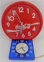 * 2 Vintage Clocks: GE Blue Lucite Electric Clock