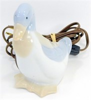 Vintage Andre Richard Porcelain Duck Nightlight -