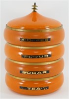 * Vintage Lincoln Beautyware Pagoda Canister