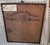 1905 New Orleans Louisiana physicians certificate