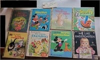8 Little Golden Books Disney Mickey Scruffy etc