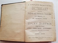 1892 English Bohemian Czech dictionary